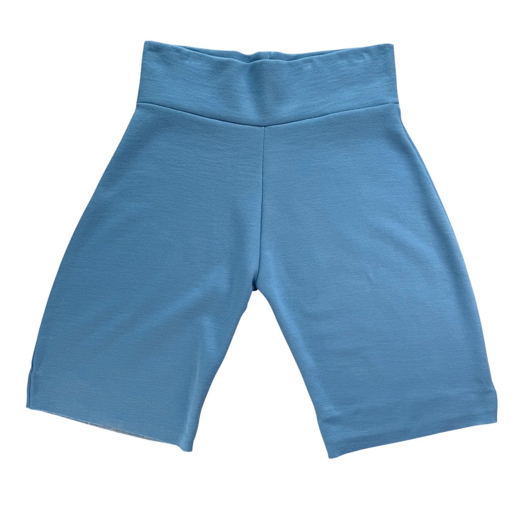 Simpłe Clothing Blue Baggy Shorts Wide Waistband Yoga Athleisure Sporty‎ L